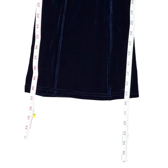 Halara Blue Zip Flare Velvet Pants - Size Small - Picture 8 of 14